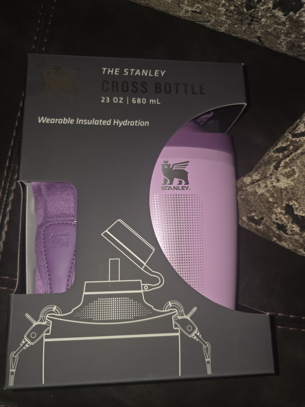 New Stanley Cross Bottle 23oz in Purple INSULATED HYDRATION